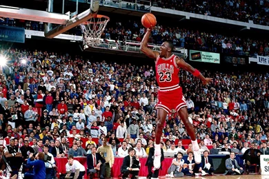 50 Year Old Michael Jordan Dunks At His Basketball Camp While ...