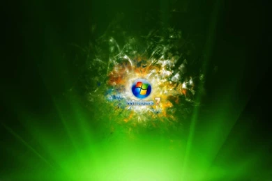 Wallpaper: Green Windows 7 Wallpapers