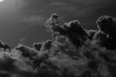 Download Wallpapers 640x960 Moon, Clouds, Sky, Black and white ...