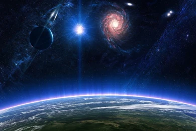 Planet Planets Stars Nebula Galaxy Atmosphere Space Wallpapers ...