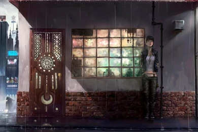 Raining Day Anime HD Desktop Wallpapers : High Definition ...