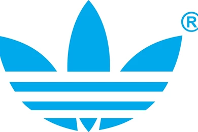 Download Wallpapers 2560x1024 Adidas Original Blue Neon Logo Desktop Background