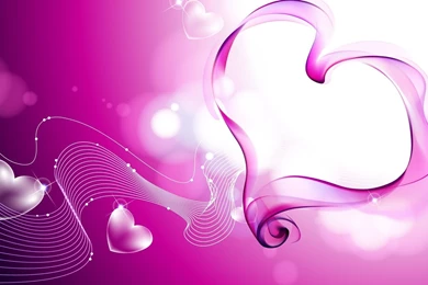 Download Wallpapers 1920x1080 Heart, Smoke, Love, Mist, Lavender ...