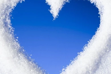 1080x1920 Winter Love Heart Snow Wallpapers HD