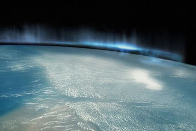 1366x768 Aurora Borealis From Space Desktop PC And Mac Wallpapers