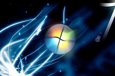 Windows7 Blue Sparks Wallpapers