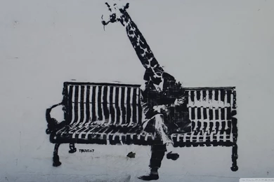 Giraffe Graffiti Wallpapers 219626
