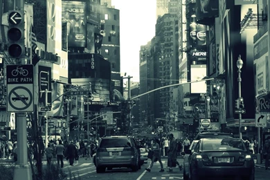 Download Wallpapers 1920x1080 New York, Manhattan, Street, Traffic ...