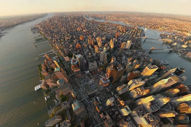 Download Wallpapers 1920x1080 New York, Skyline, City, River Full ...