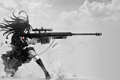 DeviantArt: More Like Sniper Schoolgirl Wallpapers 01 By PimplyPete