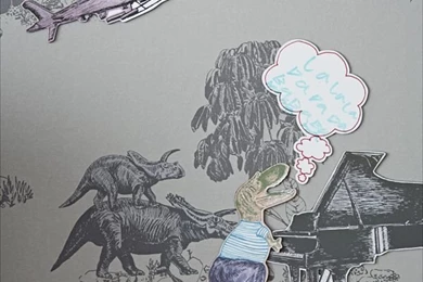 Magnetic Dino Wallpapers   Grey — Sian Zeng