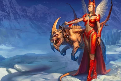 Free Red Warrior Fantasy Wallpapers Computer Desktop Wallpapers