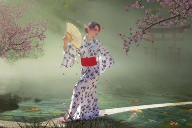 Free Geisha Dream Fantasy Wallpapers Computer Desktop Wallpapers