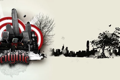 Urban City Artwork Twitter Backgrounds   Twitterevolutions