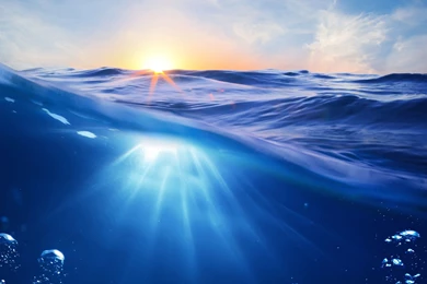 Download Sunrise Half Underwater HD Wallpapers For iPhone 6 Plus ...