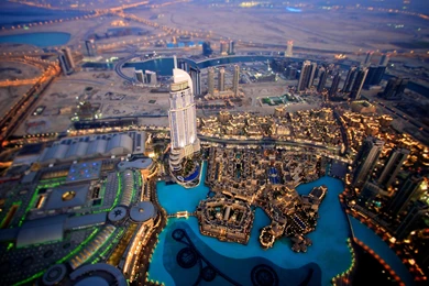 Dubai. Skyscrapers. Hotel. Burj Khalifa View Wallpapers :: HD ...