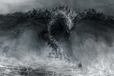1366x768 Human Vs Dragon Wallpapers