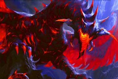 1366x768 Fantasy Red Dragon Wallpapers