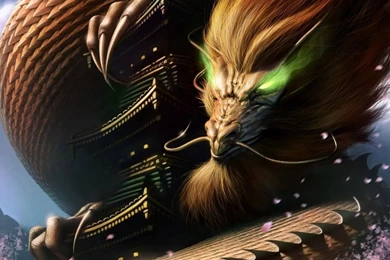 1366x768 3D Dragon Desktop PC And Mac Wallpapers