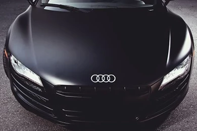 Black Audi R8 Black Rims   Wallpaper.