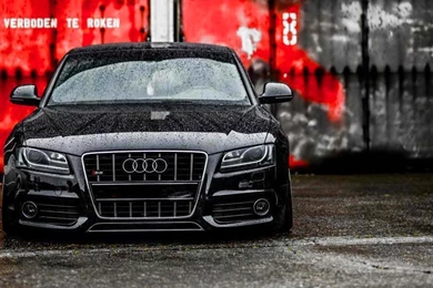 1920x1080 Black Audi S5 In The Rain Desktop PC And Mac Wallpapers