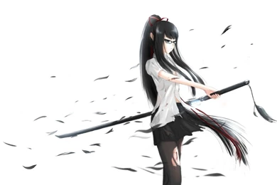 1440x900 Anime Girl With Katana Sword Desktop PC And Mac Wallpapers