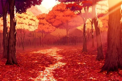 1440x900 Anime Autumn Scenery Wallpapers