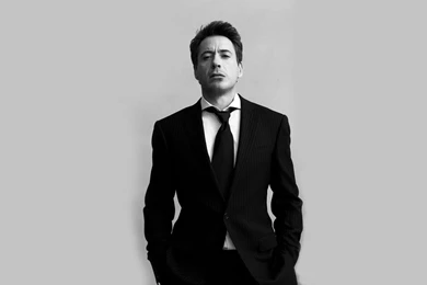 1680x1050 Robert Downey Junior Black Suit Desktop PC And Mac Wallpapers