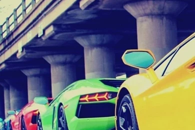 Colorful Lamborghini Supercars Car iPod iPhone iCloud WallPaper.jpg