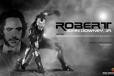 Wallpapers Calendar For July 2013 Of Super Hero Robert Downey Jr (3 ...