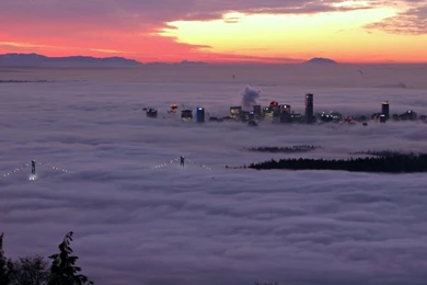 Canada Tag Wallpapers Page 3: Vancouver Bc Sunrise Fog Canada City ...