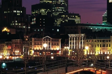 Download Wallpapers 750x1334 City, View, Night, Sea, Ocean, Canada ...