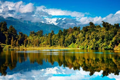 Download Wallpapers 2560x1440 Trees, Mountains, Fog, Clouds ...