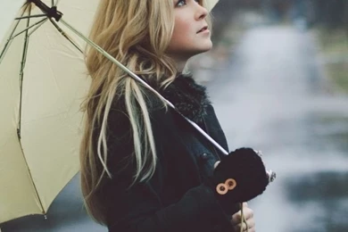 Download Blonde Girls Umbrella – 640×960 High Definition Wallpapers ...