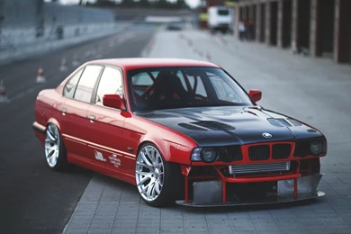 Download Wallpapers 1920x1080 Bmw, E34, Red, Cars, Side View ...