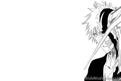 Ichigo Kurosaki, Anime, Bleach, White, Black, 1920x1080 HD ...