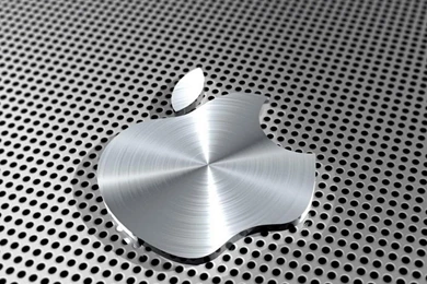Brushed Metal Apple Logo Retina Ipad Wallpapers Hd ...