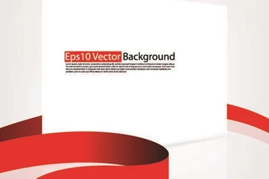 Set Of White Form And Red Ribbons Backgrounds Vector 02   Vector ...