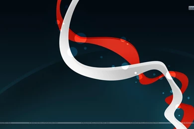 DNA Like Two Lines In Red And White Colors Wallpapers