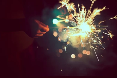 Fire Sparks, New Year, Bokeh, Lights, Hd, Wallpaper, Backgrounds