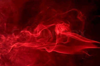 Abstract Backgrounds Showing Some Red Smoke In Black Back Stock Photo