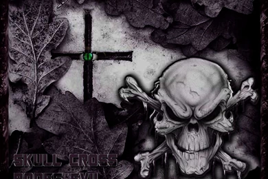 EVIL SKULL AND CROSSBONES WALLPAPER