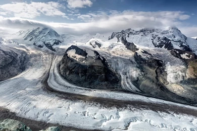 Scenery: Mountains Snow Clouds Desktop Background Images For HD 16 ...