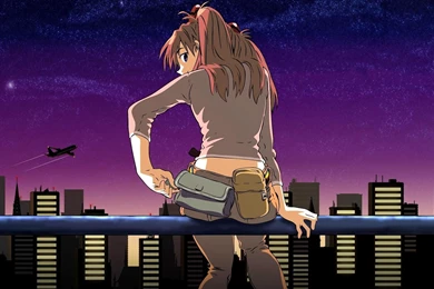 City Anime Girl Wallpapers HD For Desktop   HDWallpicx.com