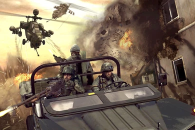 Download Wallpapers 3840x2160 Battlefield, Soldiers, Car, Gun ...