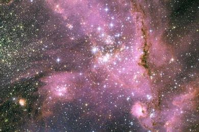 Download Wallpapers 1366x768 Stars, Pink, Light, Galaxy Laptop ...