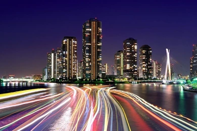1366x768 City Lights Tokyo Wallpapers