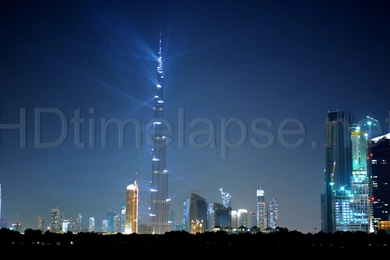 Ultra HD 4K Video Time Lapse Stock Footage   Dubai Skyline, Burj ...