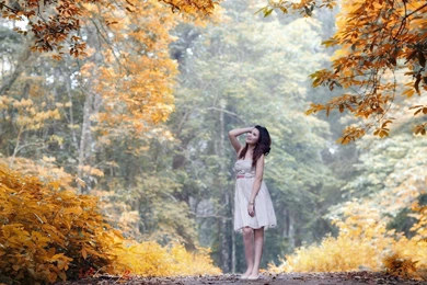 Forest Girl Wallpapers