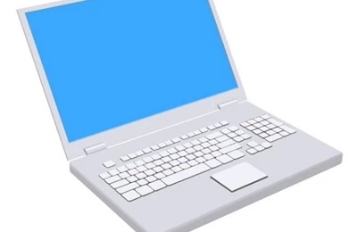 Grey Laptop White Backgrounds Vector Vector